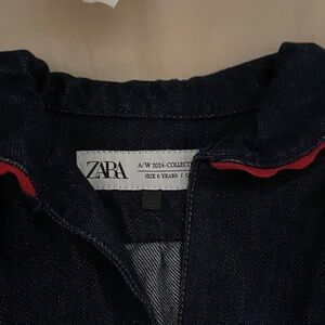 Zara Kids Denim Shirt with Red Trim